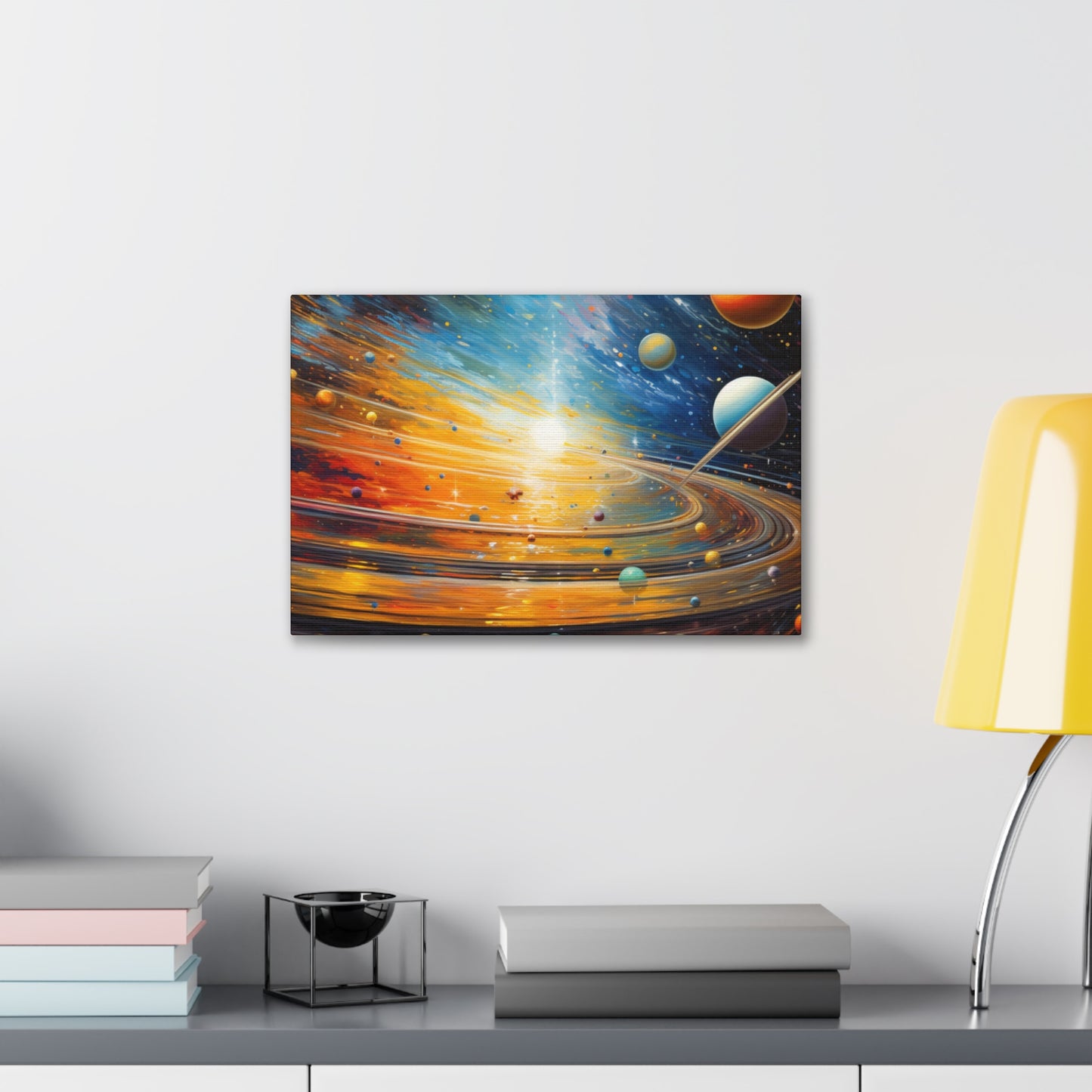 Arklo Art, Multiverse, galaxy, planets, sun, stars, Canvas Gallery Wraps