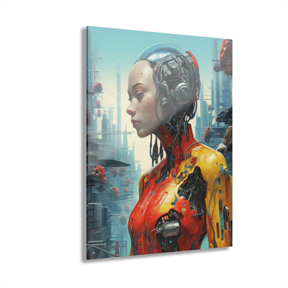 Artificial, Robot, Concept Art, Color Splash, Acrylic Wall Art