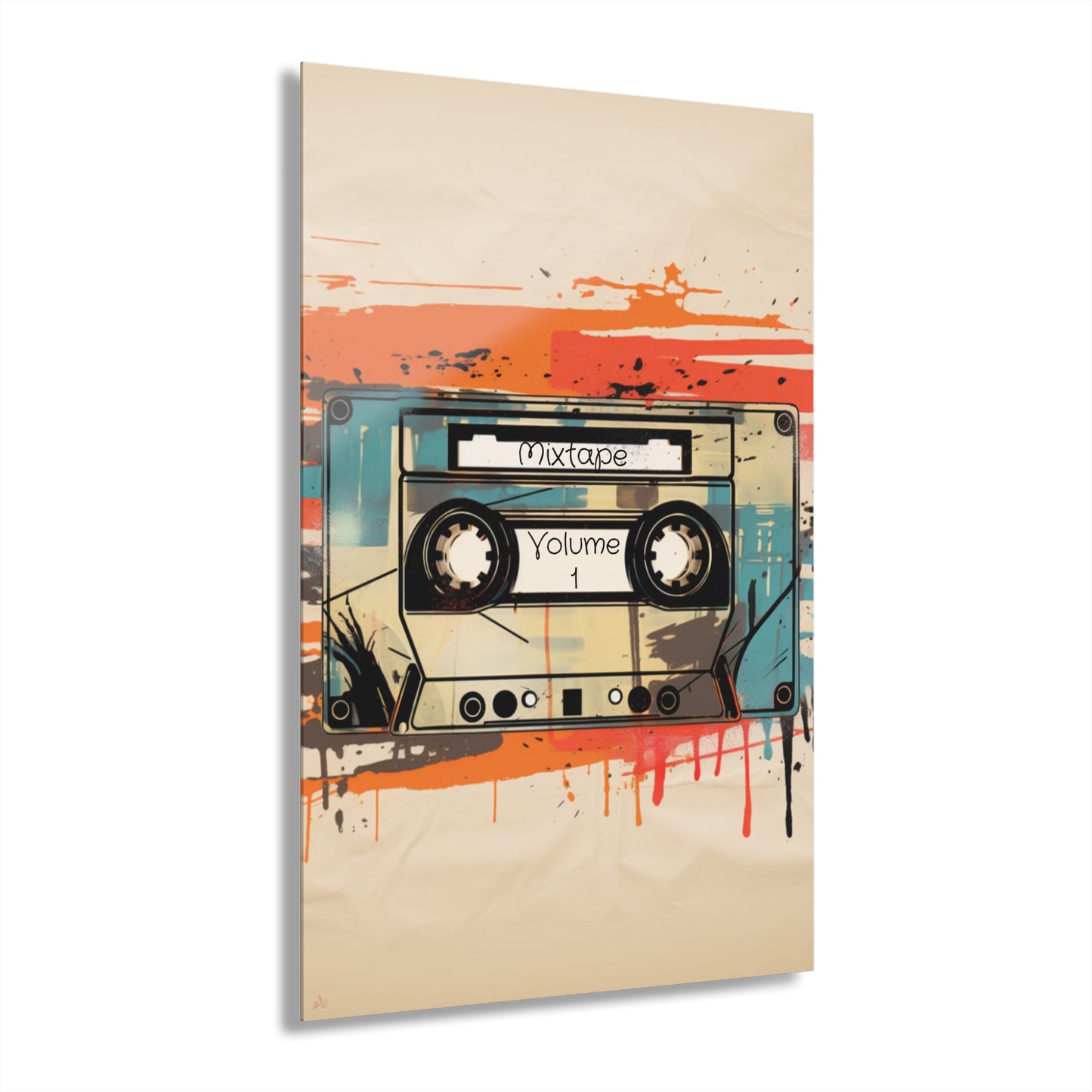 Mixtape, No Background Concept Style, Acrylic Wall Art