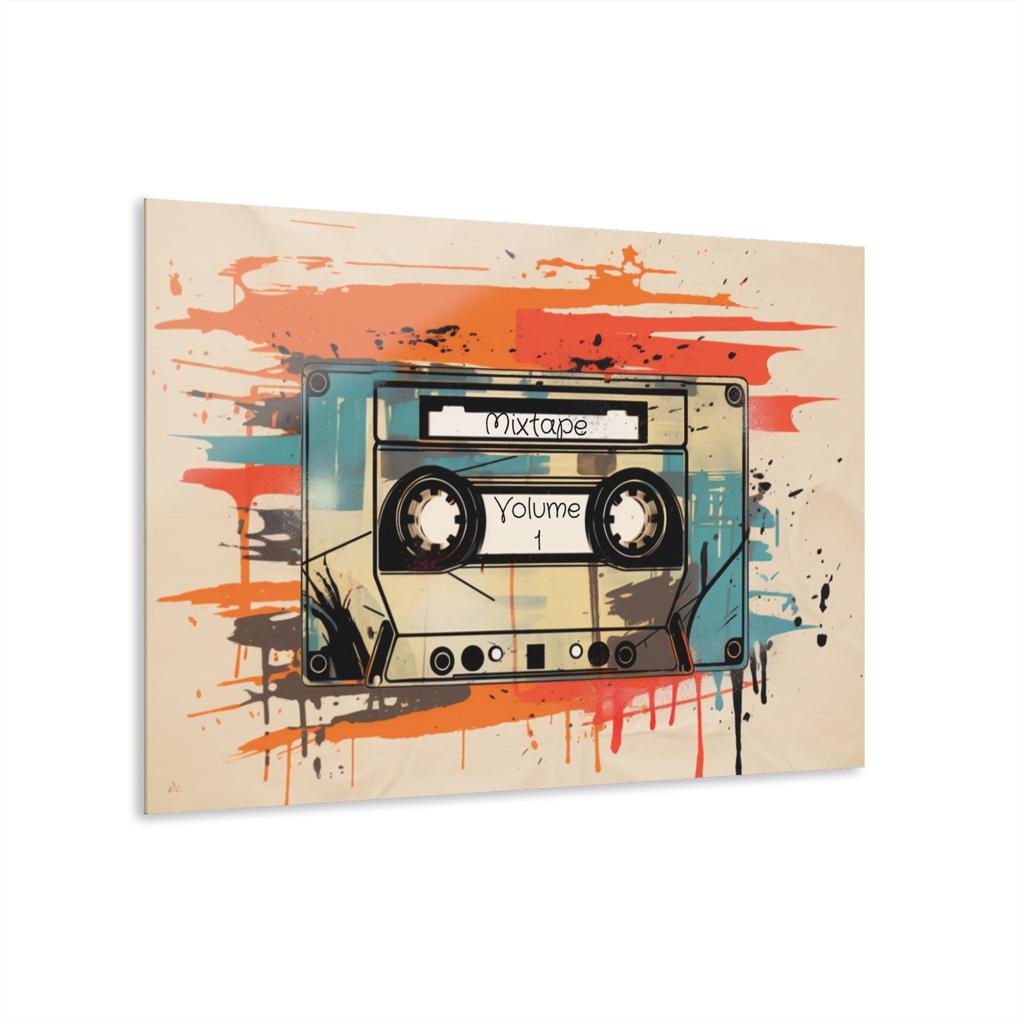 Mixtape, No Background Concept Style, Acrylic Wall Art