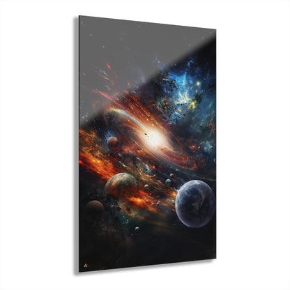 Galactic Whirlpool, Space Concept Style, Acrylic Wall Art