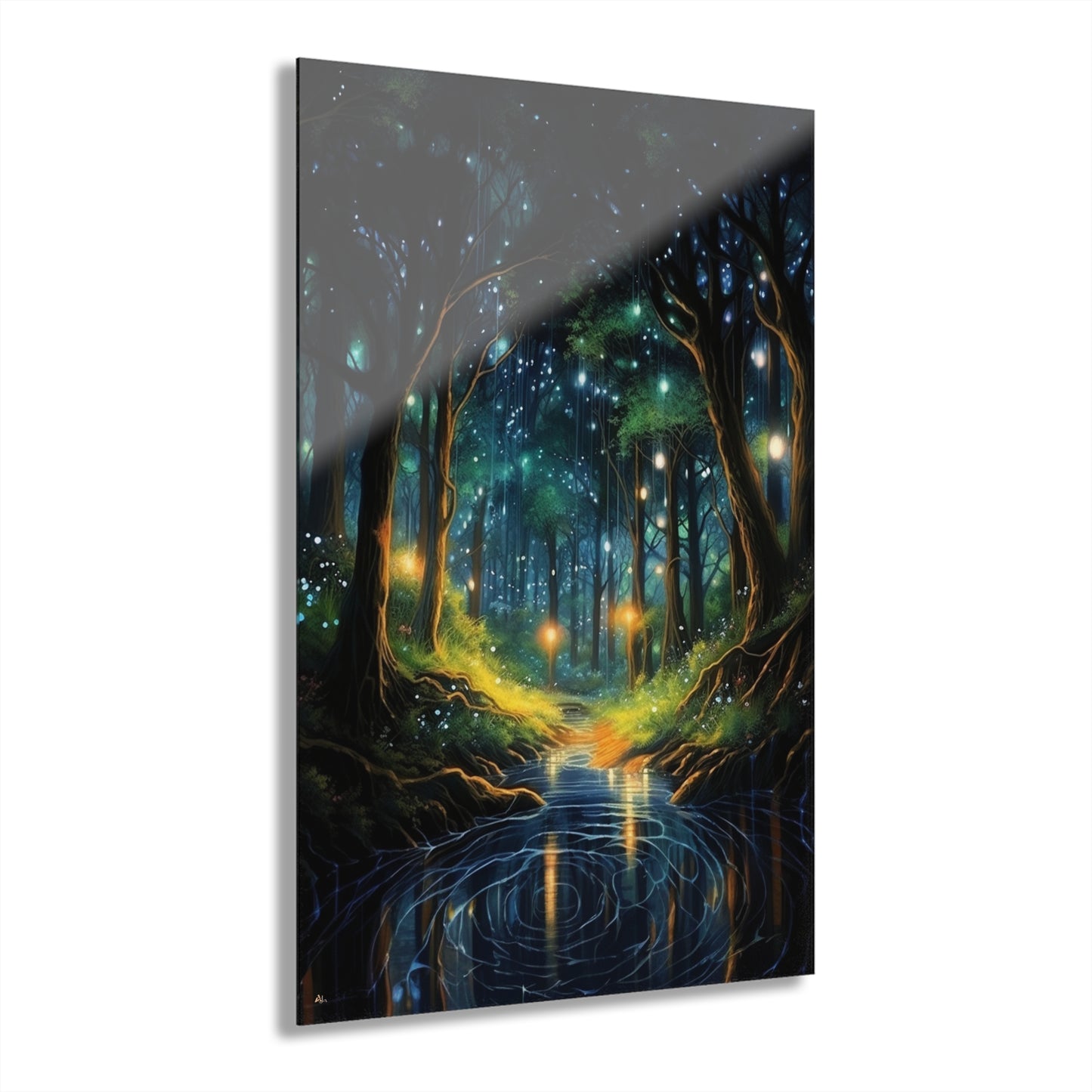 Firefly Dream, Landscape, Concept, Acrylic Wall Art