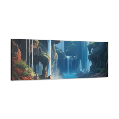 Waterfall Oasis Canvas Art