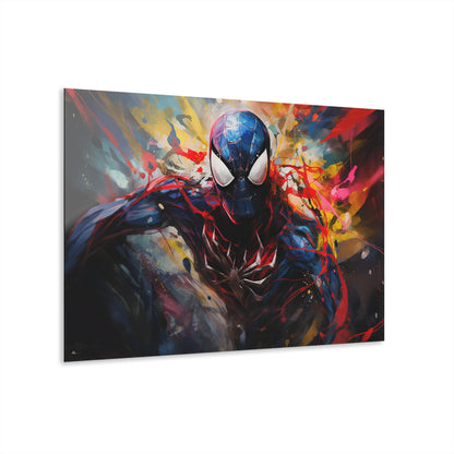 Black Suit Spider Colorsplash, Pop Culture Concept Style, Acrylic Wall Art