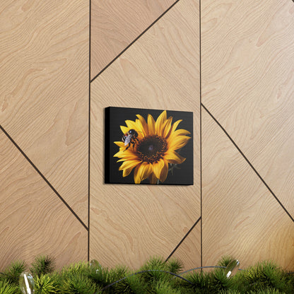 Bumblebee Sunflower Canvas Art