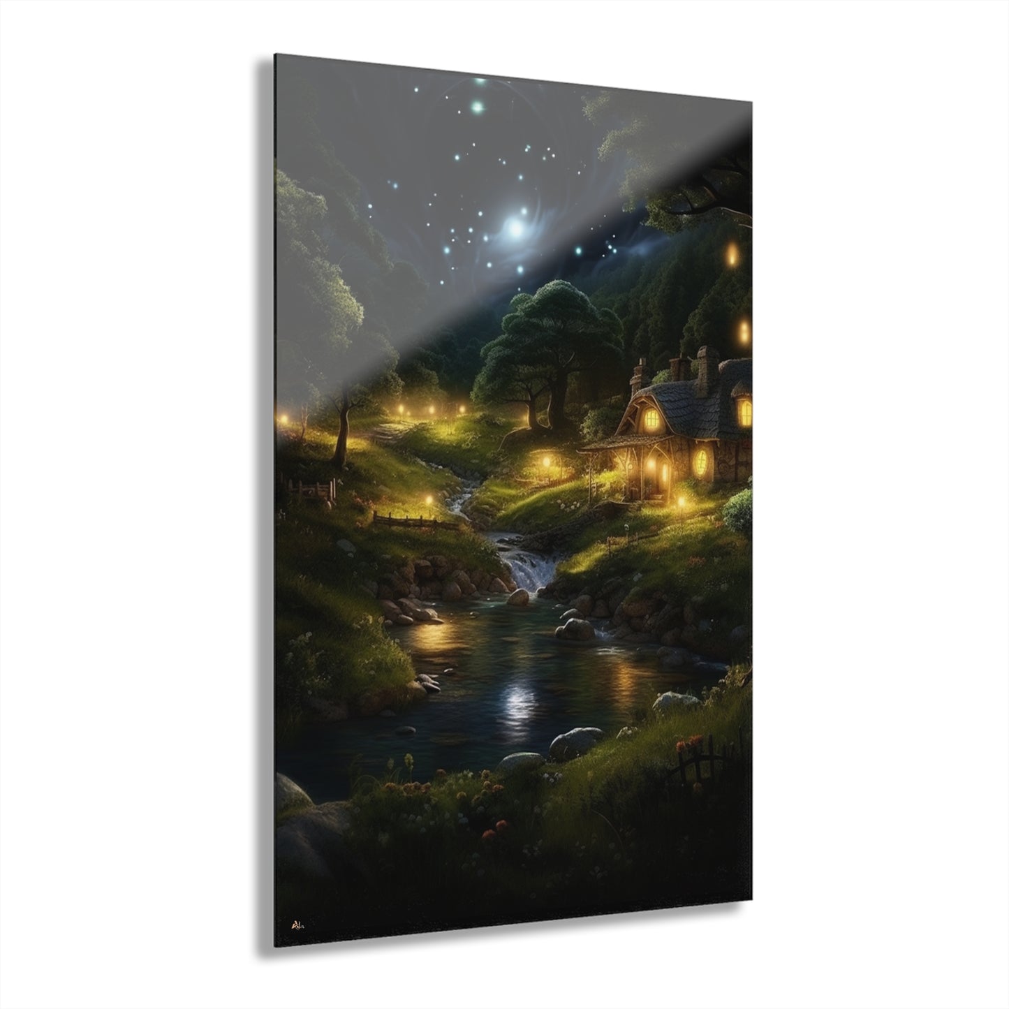 Evening Whispers, Landscape, Concept Style, Acrylic Wall Art