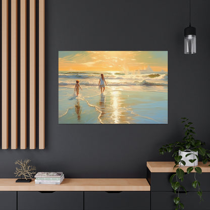 Sunset Walk Canvas Art