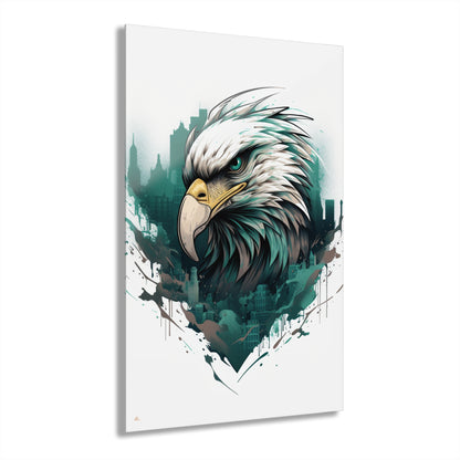 Eagle's Ascent, Philadelphia, Football, Fan Concept Style, Acrylic Wall Art