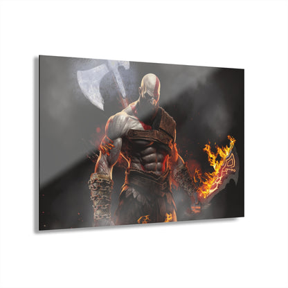 God Of War, Kratos, Video Game, Concept Style, Acrylic Wall Art