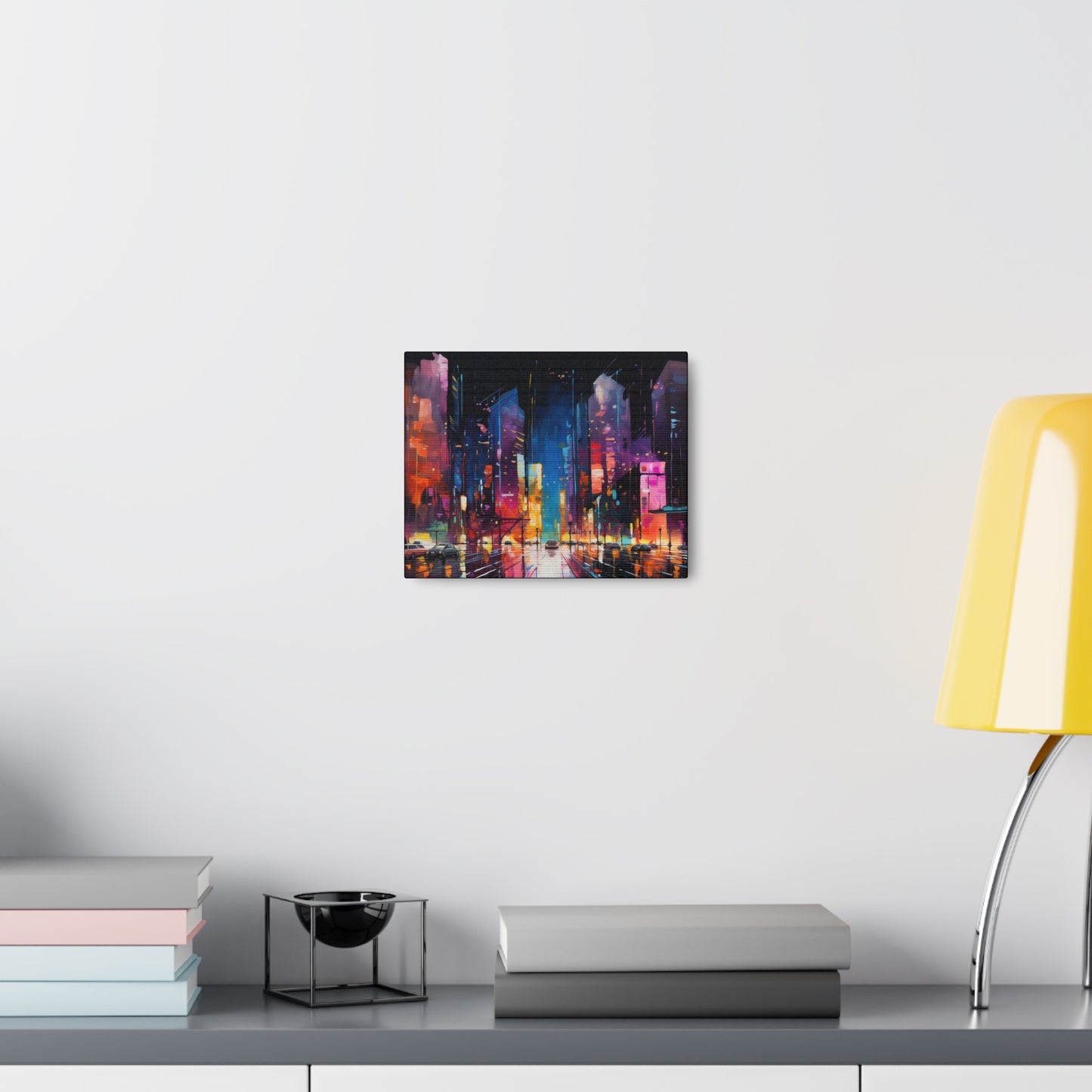 Arklo Art, City Scape, colorful, downtown, Canvas Gallery Wraps