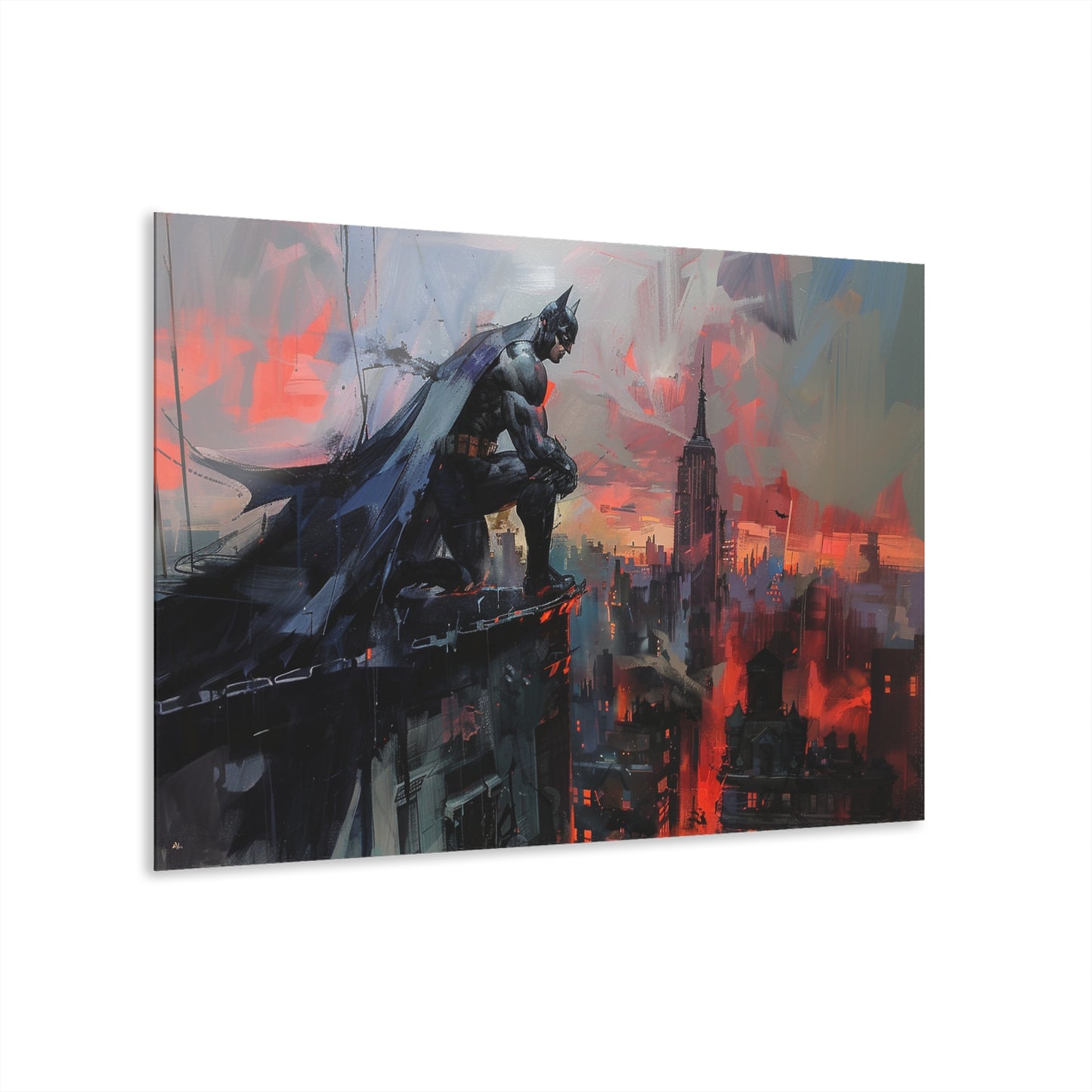 Abstract Knight, Fan Concept Style Batman, Acrylic Wall Art