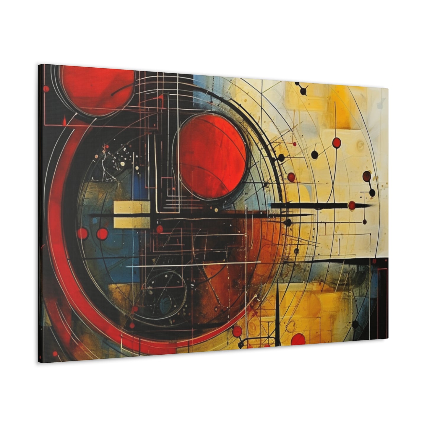 Red Compass Canvas Art