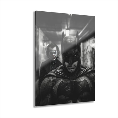 Monochromatic Knight, Joker's Delight, Fan Concept Style Batman, Acrylic Wall Art