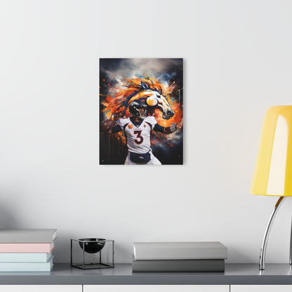 Russell Wilson, Denver Broncos Fan Concept, Color splash, Acrylic Wall Art