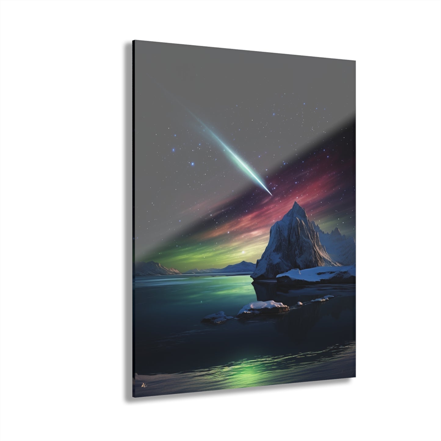 Guiding Light, Space, Landscape Concept Style, Acrylic Wall Art