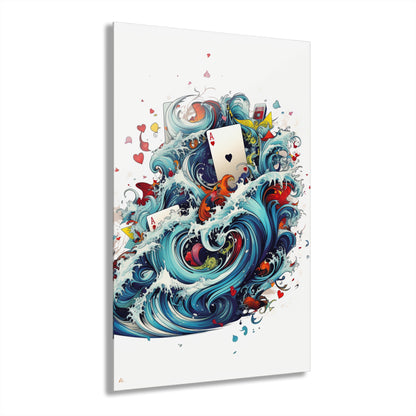 Ace of Waves, No Background Concept Style, Acrylic Wall Art