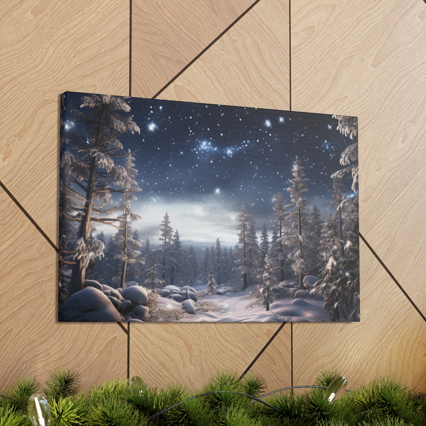 Celestial Snow Canvas Art