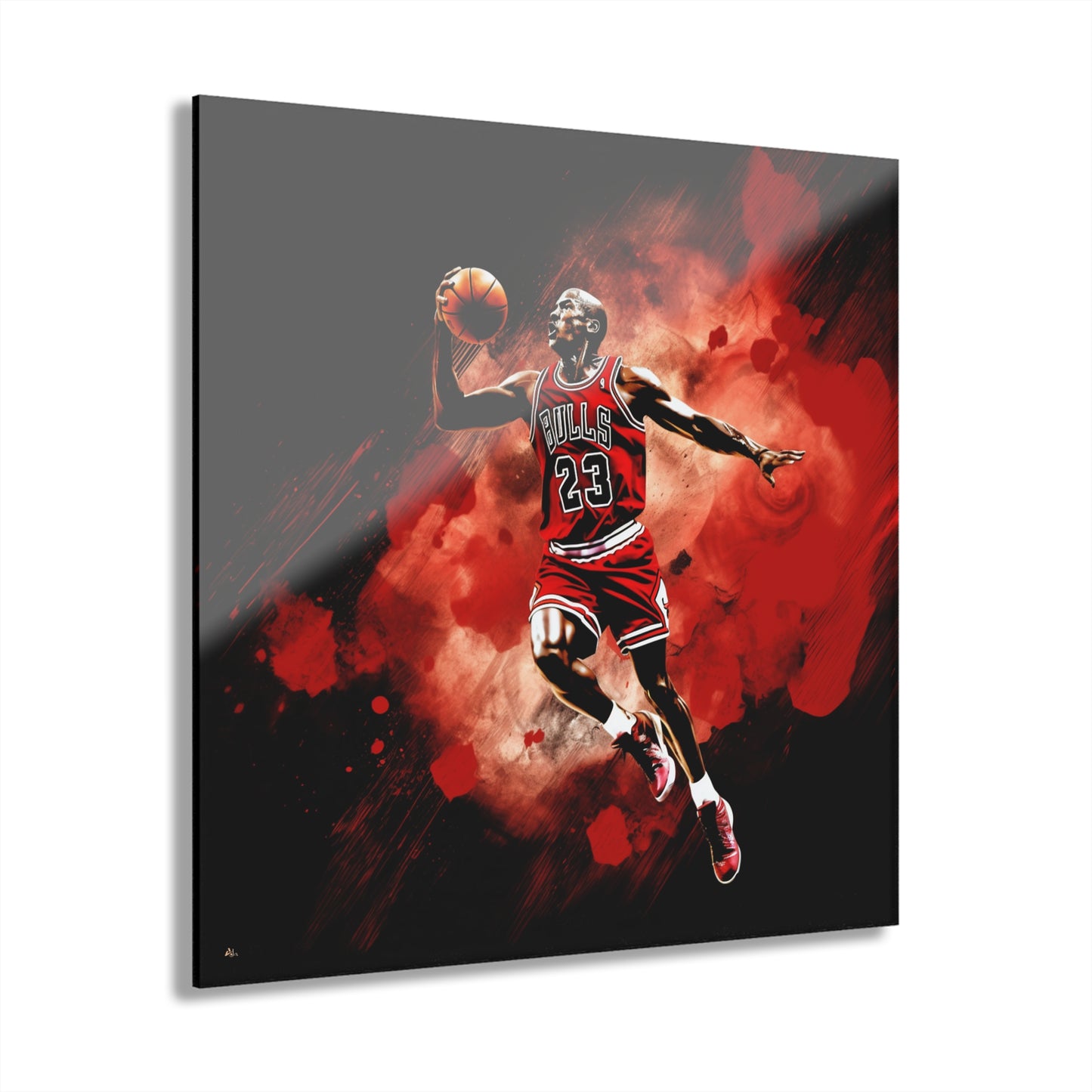 Air Jordan Color Splash, Basketball Fan Concept Style, Acrylic Wall Art