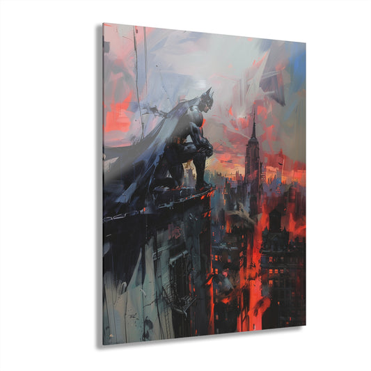 Abstract Knight, Fan Concept Style Batman, Acrylic Wall Art