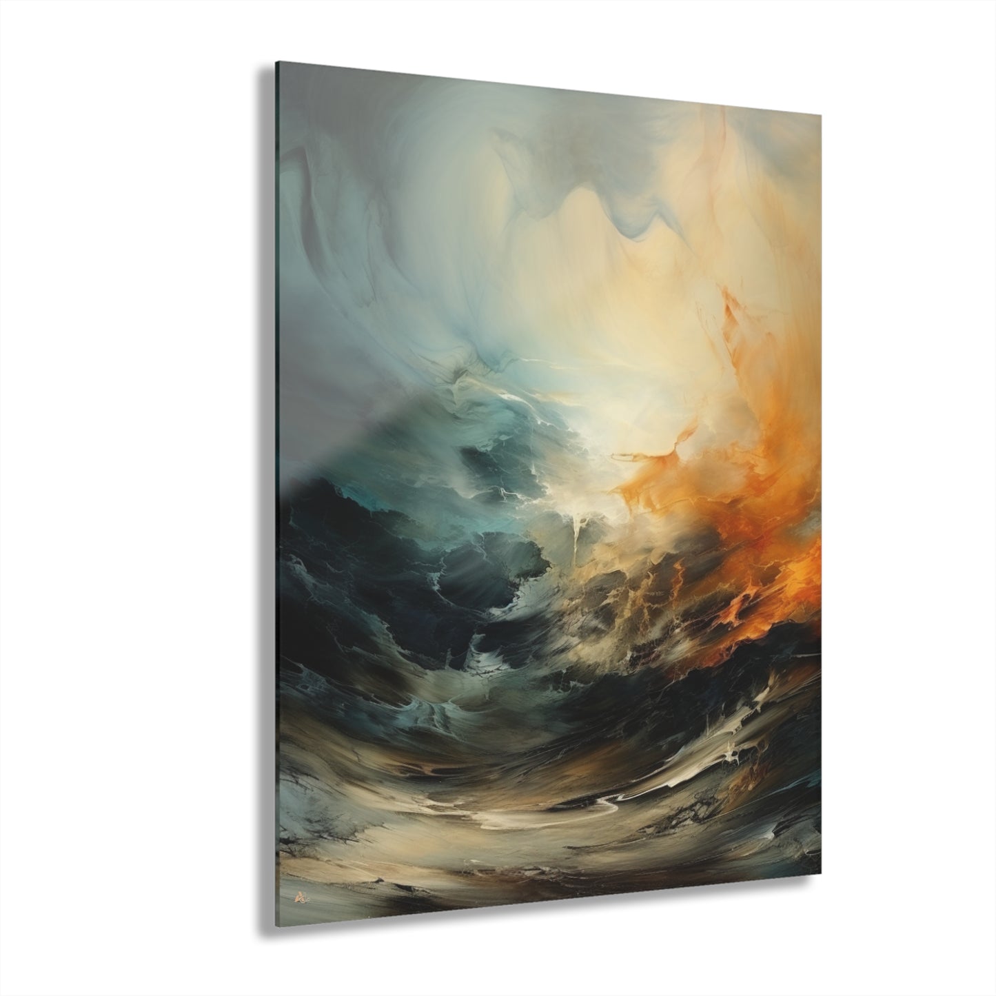 Fire Storm, Concept Style, Abstract, Acrylic Wall Art