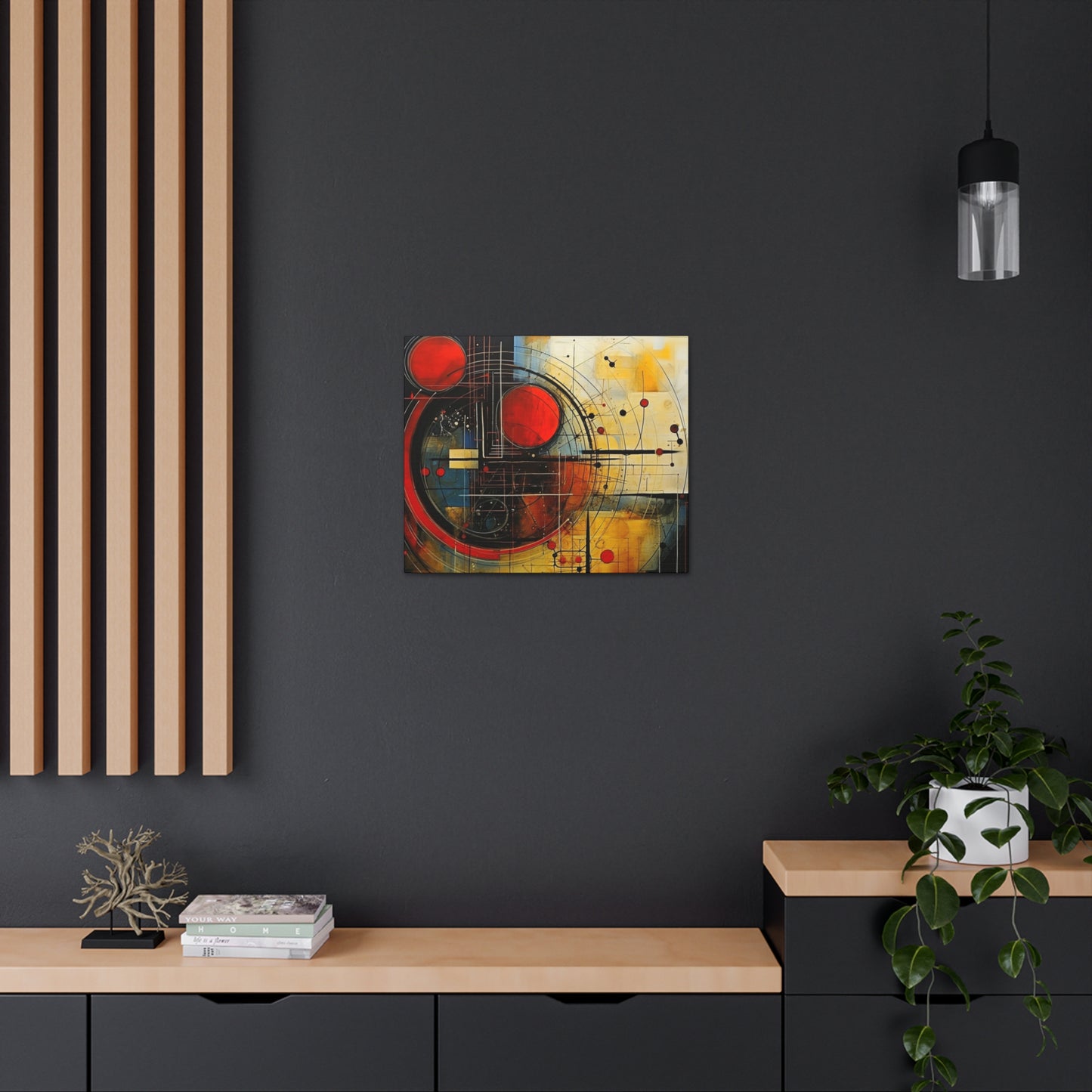 Red Compass Canvas Art