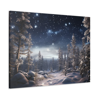 Celestial Snow Canvas Art