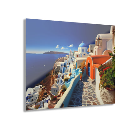 Santorini, Landscape, Concept, Acrylic Wall Art