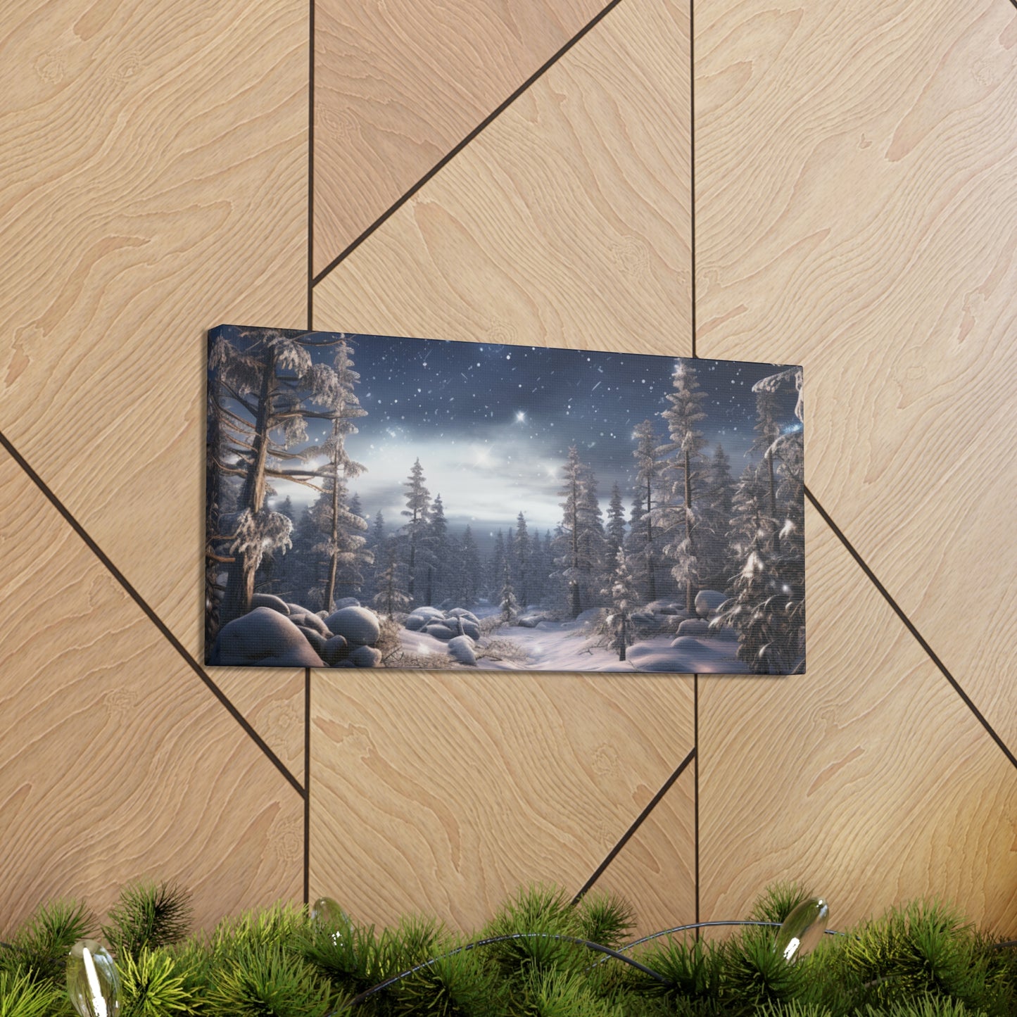 Celestial Snow Canvas Art