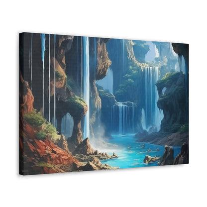 Waterfall Oasis Canvas Art