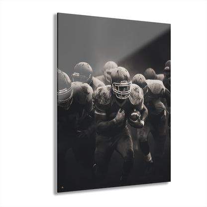 First Down, Black and White Concept Style, Acrylic Wall Art