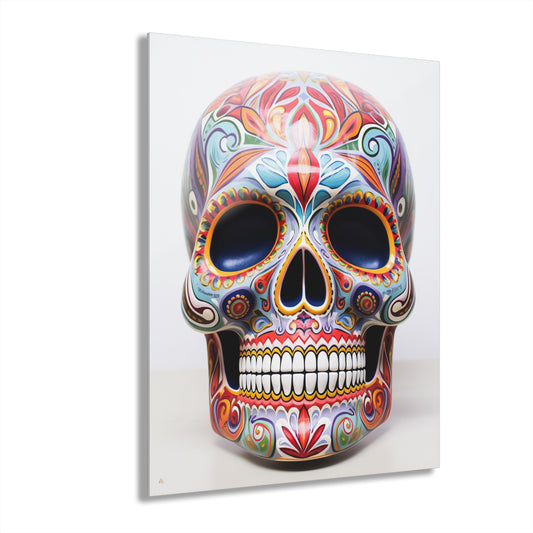 Dia de la Muerte, no background, Concept Style, Acrylic Wall Art