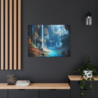 Waterfall Oasis Canvas Art