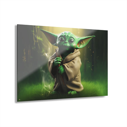 Grogu, Star Wars Color Splash, Concept Style, Acrylic Wall Art