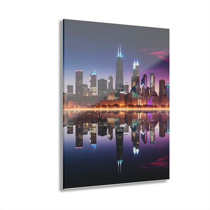 Chicago, Places, Landscape Concept Style, Acrylic Wall Art