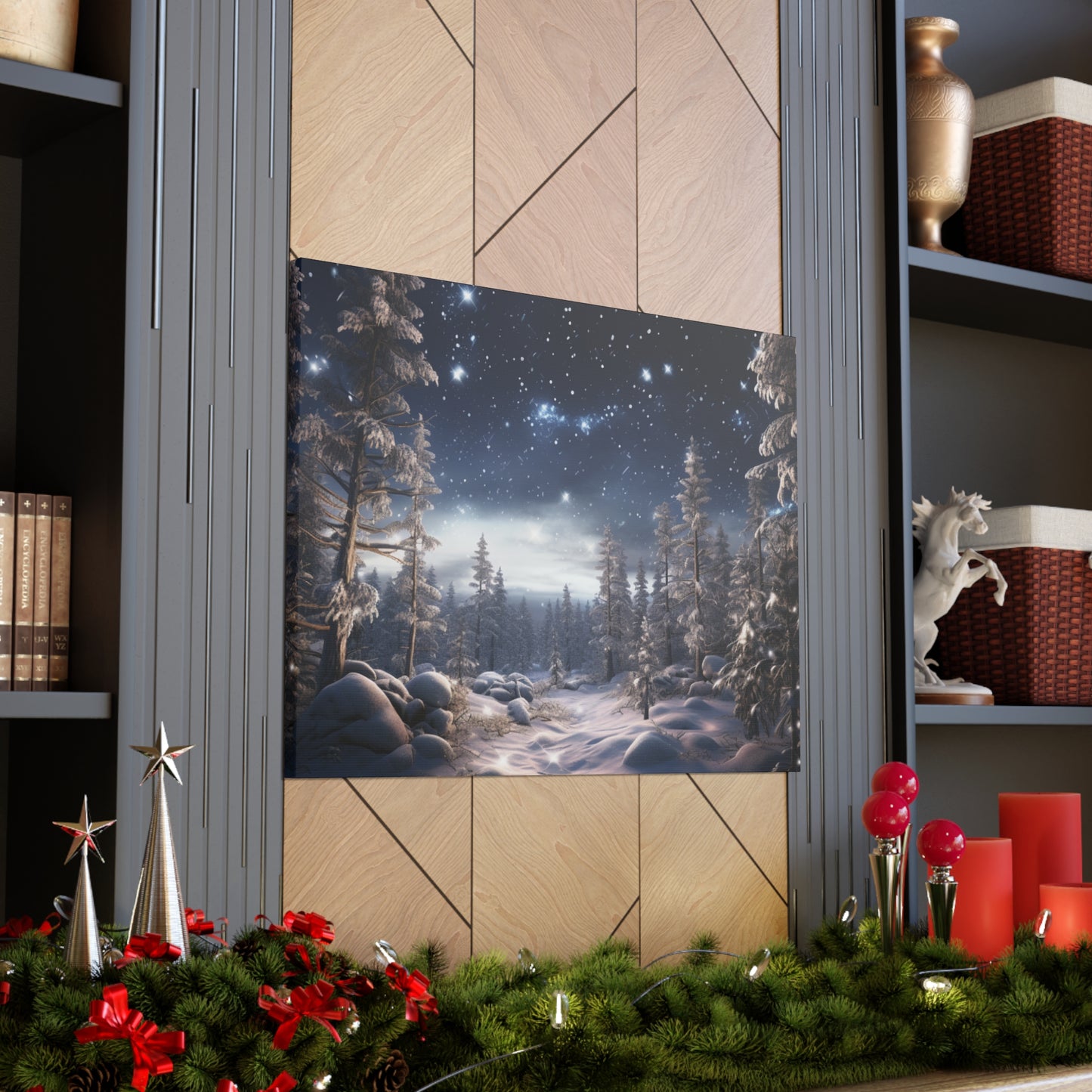 Celestial Snow Canvas Art