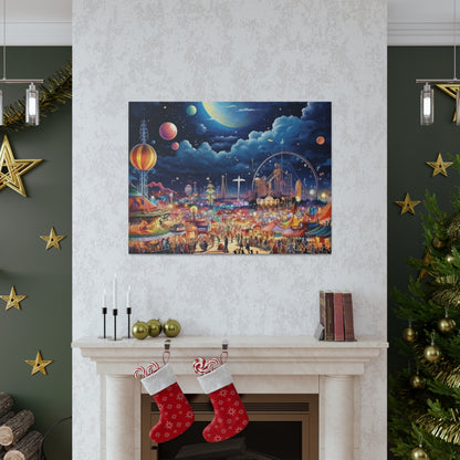 Space Carnival Canvas Art