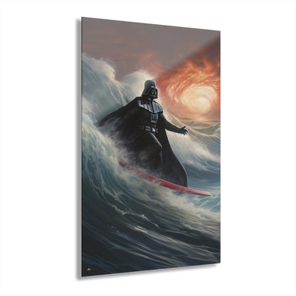 Darth Surfer, Pop Culture, Concept Style, Acrylic Wall Art