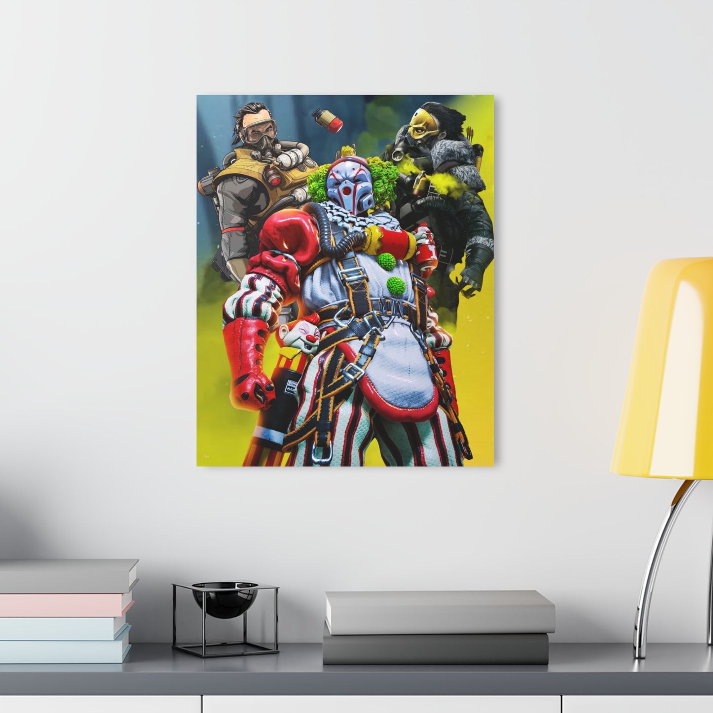 Caustic's Chromatic Carnival, Apex Legend Fan Concept Style, Acrylic Wall Art