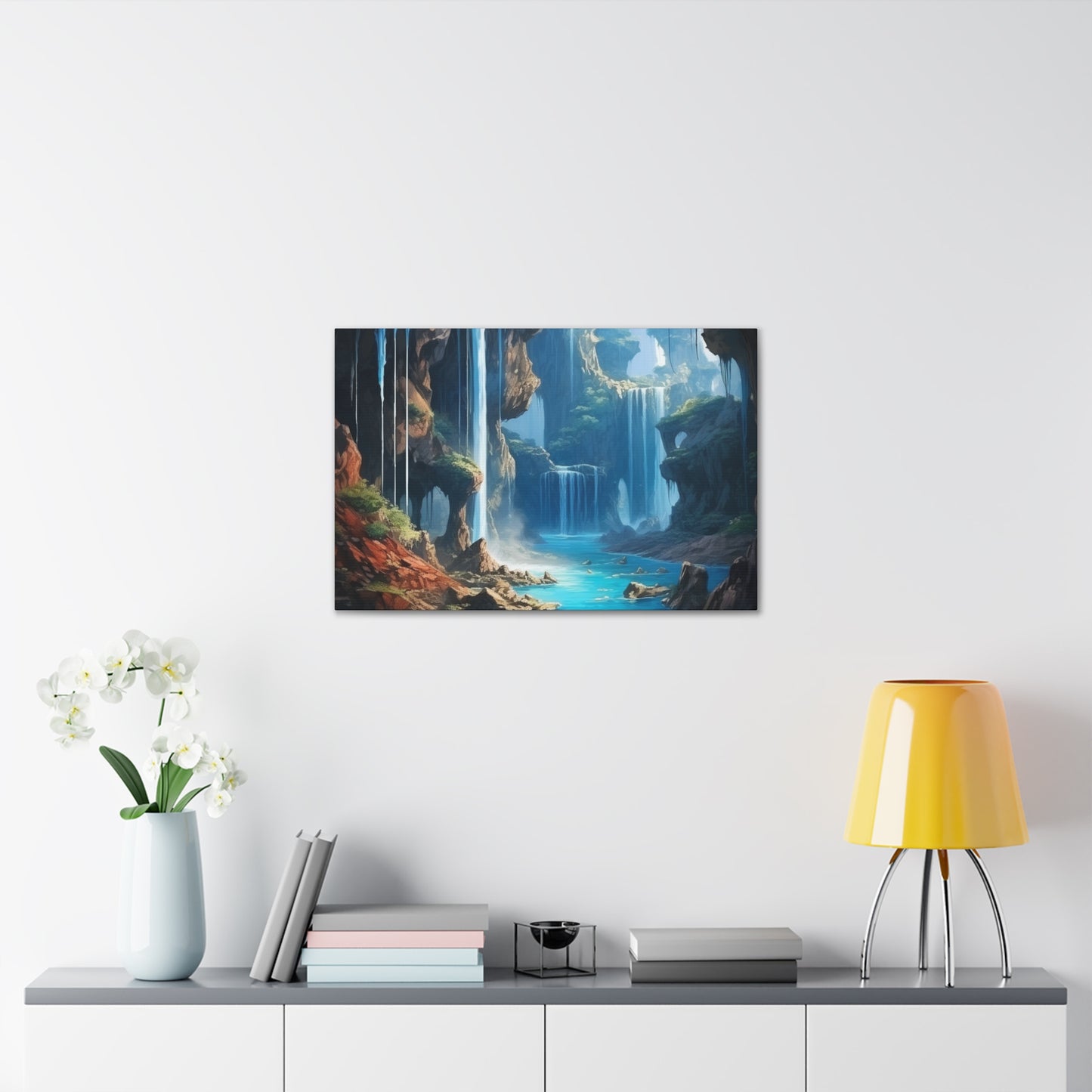 Waterfall Oasis Canvas Art