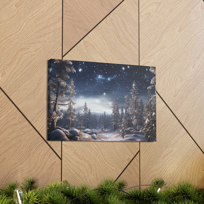 Celestial Snow Canvas Art