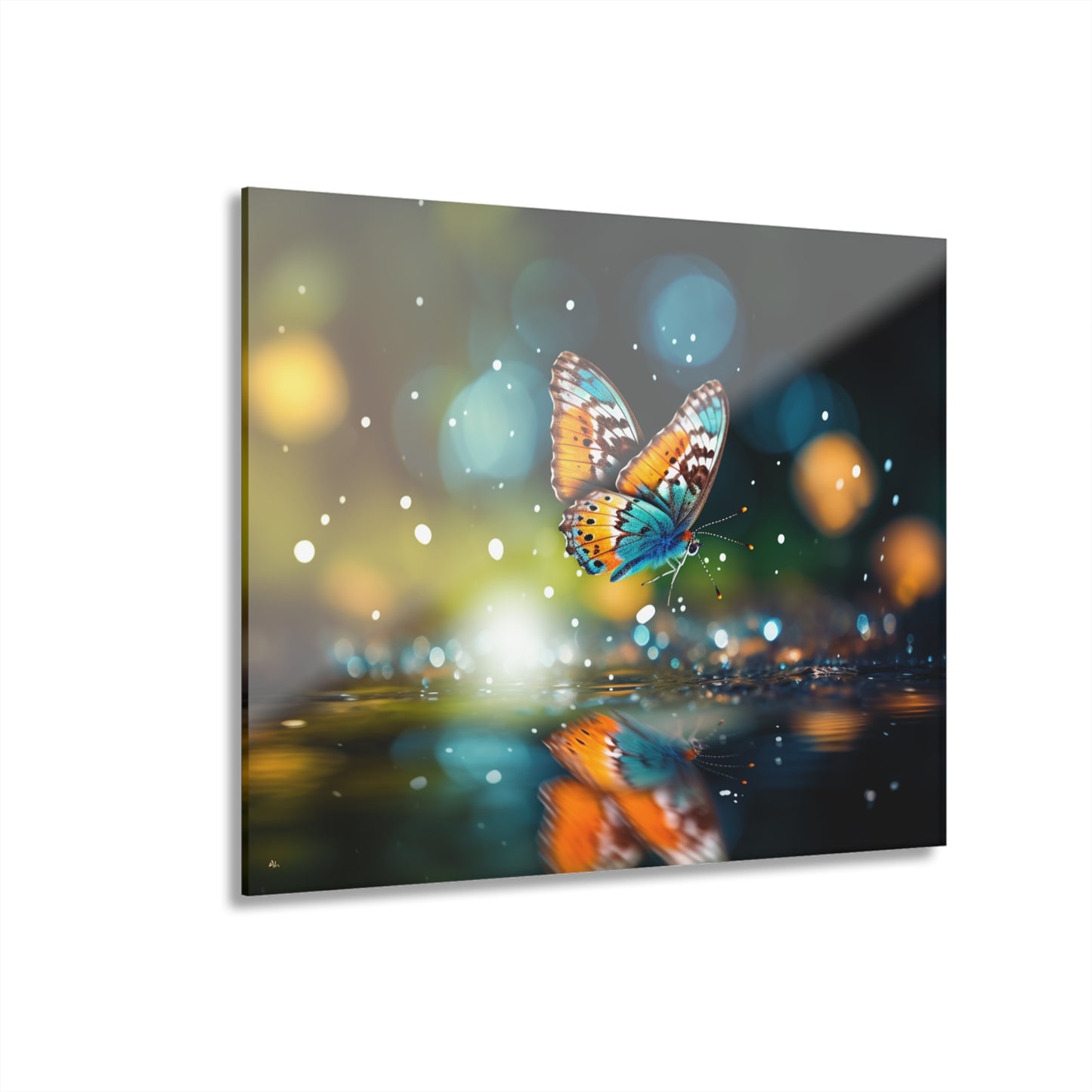 Reflection, Butterfly, Animal, Concept, Acrylic Wall Art