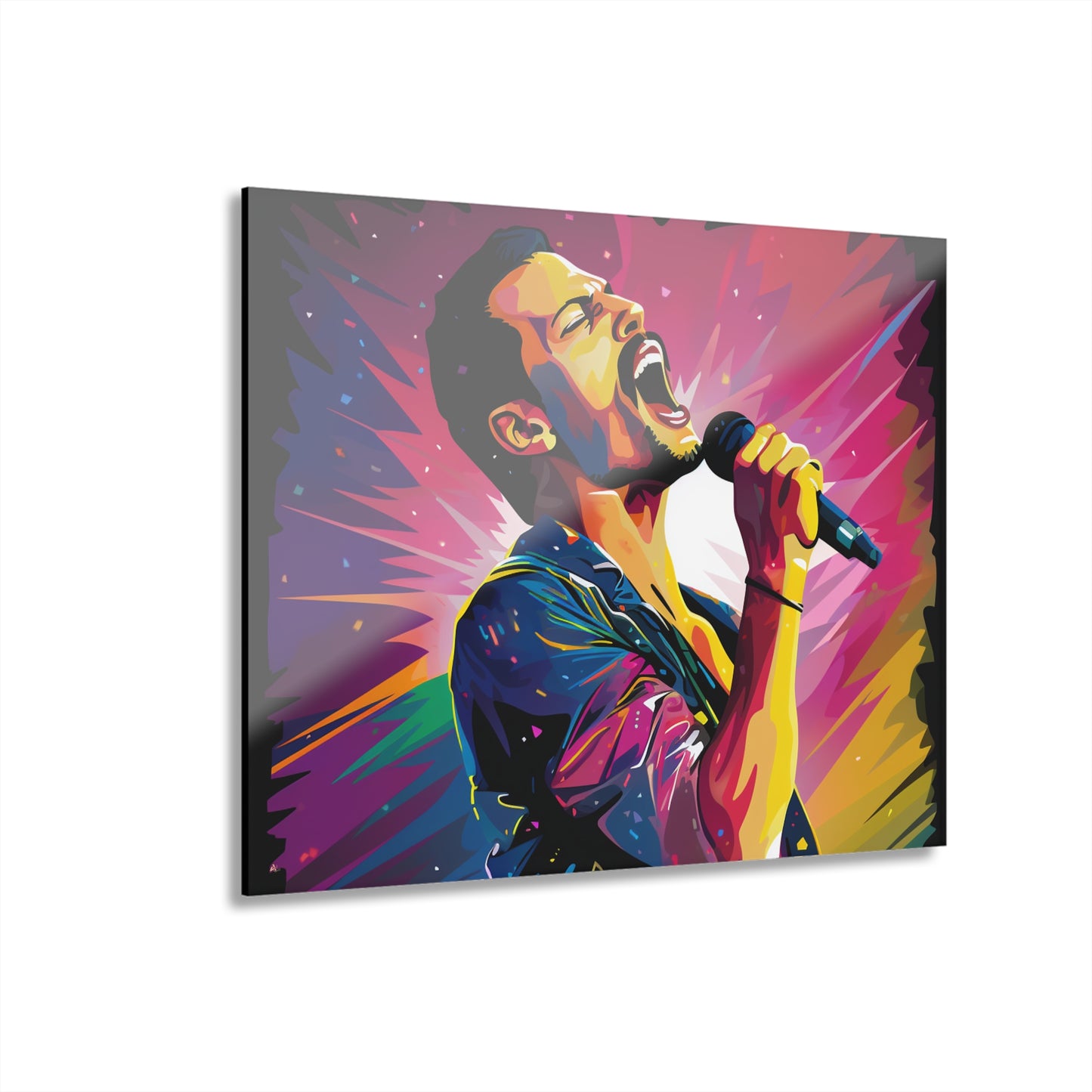 Freddie Mercury, Concept Style, Color Splash, Acrylic Wall Art