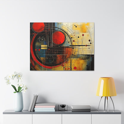 Red Compass Canvas Art