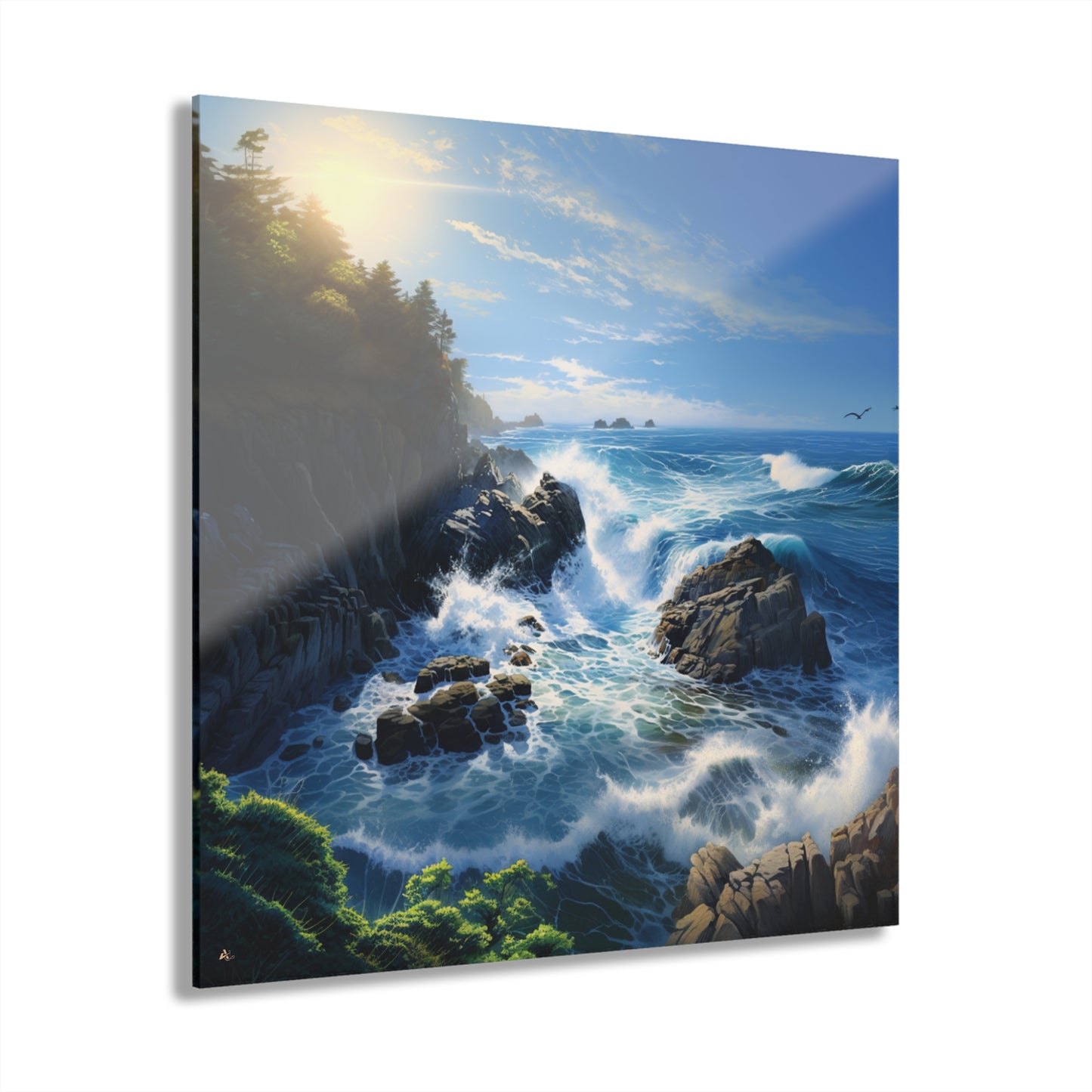 Cliffside, Landscape Concept Style, Acrylic Wall Art