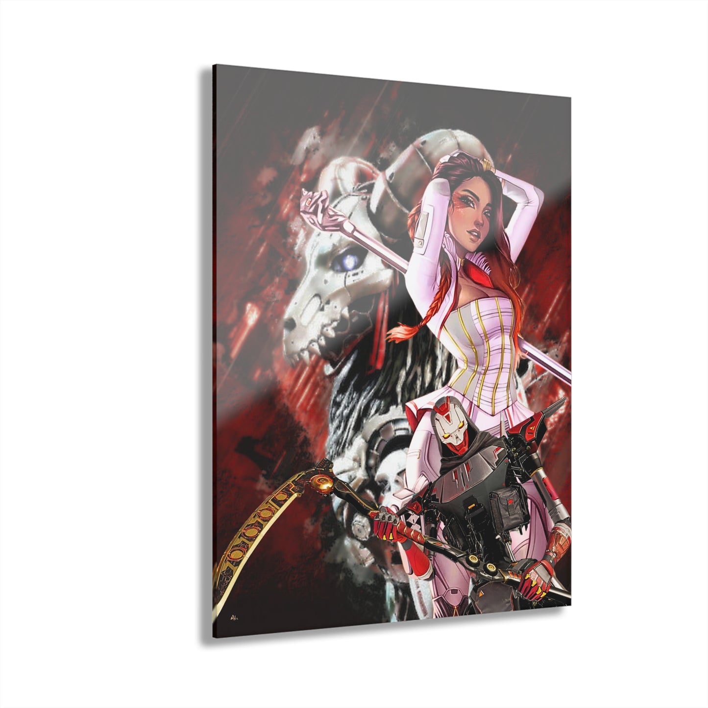 Shadows of Legend, Loba and Revenant, Apex Fan Concept, Acrylic Wall Art