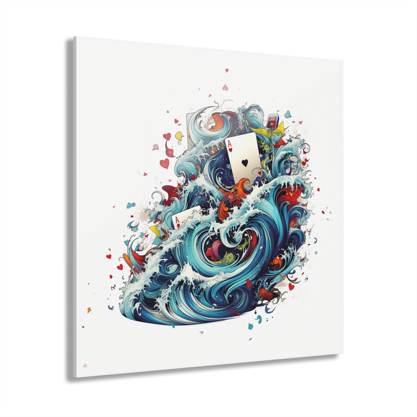 Ace of Waves, No Background Concept Style, Acrylic Wall Art