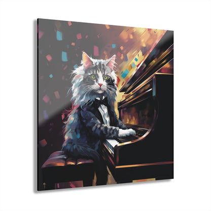 Meozart, Cat, Animal Concept Style, Acrylic Wall Art