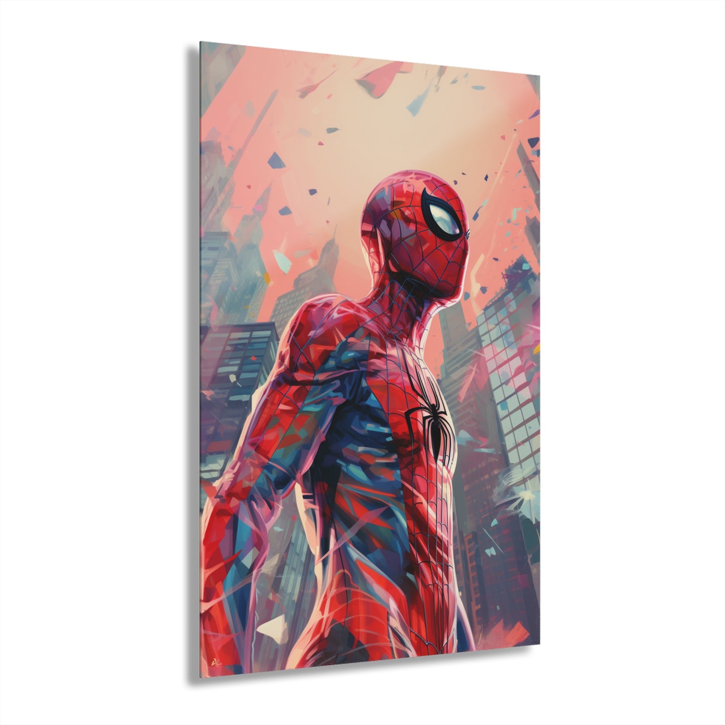 Spidey, Marvel Color Splash, Concept Style, Acrylic Wall Art