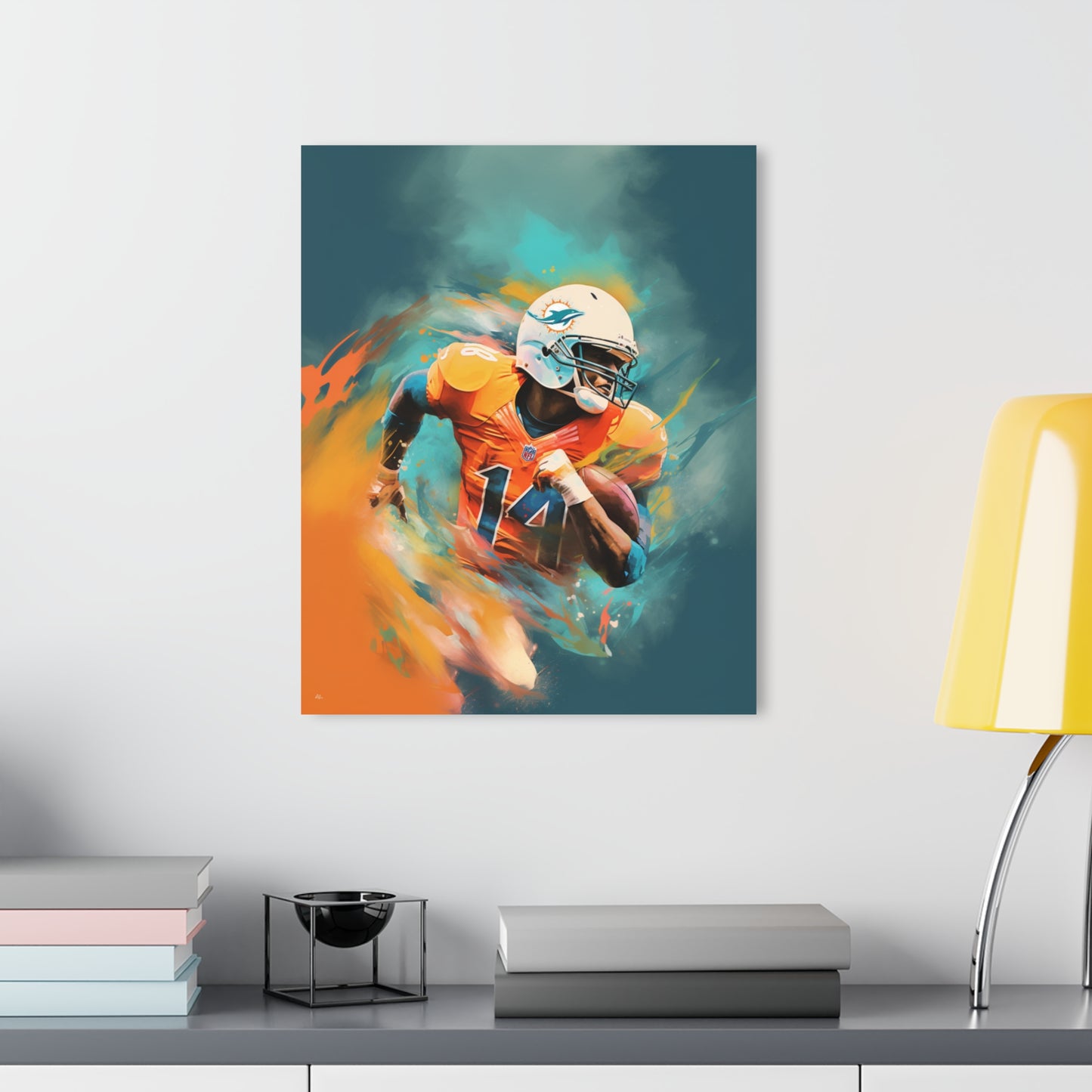 Dolphins Euphoria, Miami, football, Fan Concept Style, Acrylic Wall Art