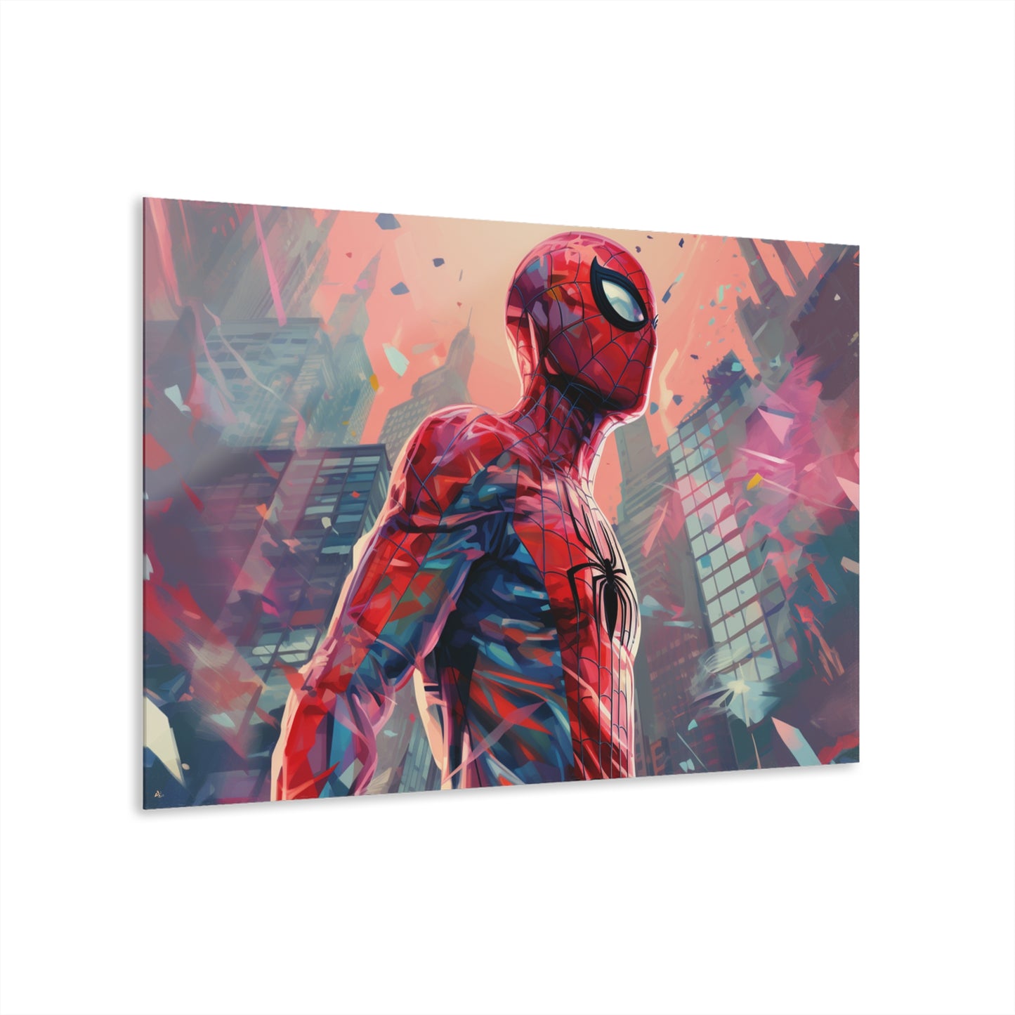 Spidey, Marvel Color Splash, Concept Style, Acrylic Wall Art